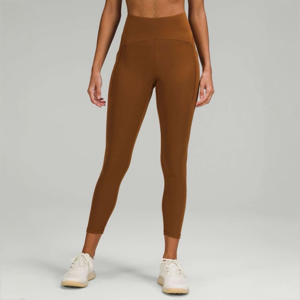Lululemon | Power Thru High-Rise Tight 25" Size 12 in Copper Brown